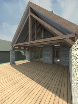 Detached house modification in Csopak (3)