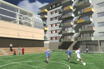 Sport and residential complex in Népfürdő street - Apartment buildings  vicces pólók