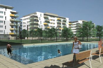 Sport and residential complex in Népfürdő street (3)