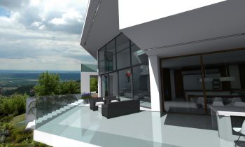 Magas út családi villa tanulmányterv (4)